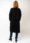 Malissa J One Size Cable Knit Long Cardigan, Black