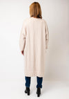 Malissa J One Size Cable Knit Long Cardigan, Beige