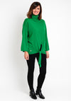 Natalia Collection One Size Tie Detail Sweater, Green
