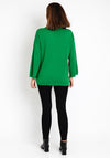 Malissa J One Size Tie Detail Sweater, Green