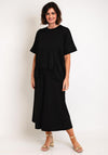 Malissa J One Size Asymmetrical Top, Black