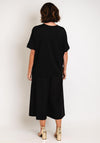 Malissa J One Size Asymmetrical Top, Black