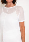 Malissa J One Size Ajour Knit Top, White