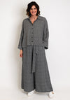 Malissa J One Size Striped Shirt, Black