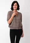 Malissa J One Size Textured Cardigan, Brown