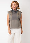Malissa J One Size Sleeveless Hooded Top, Mushroom