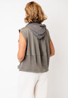 Malissa J One Size Sleeveless Hooded Top, Mushroom