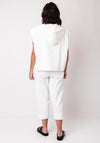 Malissa J One Size Hooded Gilet, White