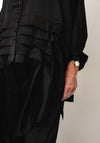 MALISSA J OVERSIZED WOVEN SHIRT WITH PLEAT