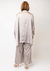 MALISSA J OVERSIZED WOVEN SHIRT WITH PLEAT