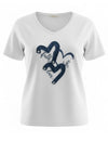 Malissa J Denim And Rhinestone Detail T-Shirt, White