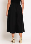 Malissa J One Size Cropped Wide Leg Trousers, Black