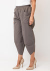 Malissa J One Size Elasticated Waist Casual Trousers, Mushroom