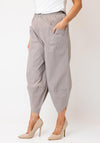 Mallisa J Elasticated Waist Casual Trousers, Stone