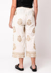 Malissa J One Size Paisley Embroidered Culottes, Beige