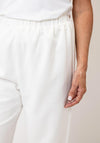 Malissa J Elasticated Wide Leg Joggers, White