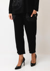 Malissa J One Size Textured Pocket Detail Trousers, Black