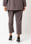 Malissa J One Size Textured Pocket Detail Trousers, Mushroom