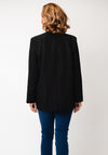Malissa J Rhinestone Single Button Blazer, Black