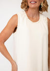 Malissa J Waffle Detail Maxi Dress, Cream
