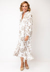 Malissa J Vintage Print Relaxed Shirt Dress, White Multi