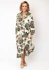 Malissa J Botanical Print Relaxed Shirt Dress, Green Multi