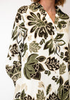 Malissa J Botanical Print Relaxed Shirt Dress, Green Multi