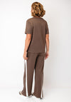 Malissa J One Size Relaxed Plain T-Shirt, Brown