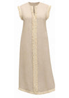 MALISSA J V NECK LINEN DRESS
