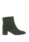 Marco Tozzi Faux Suede Block Heel Boots, Forest Green