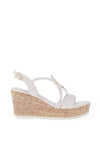 Marco Tozzi Strappy Wedged Sandals, White