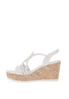 Marco Tozzi Strappy Wedged Sandals, White