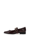 Marco Tozzi Buckle Ballet Pumps, Wine