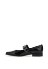 Marco Tozzi Patent Buckle Ballet Pumps, Black