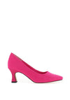 Marco Tozzi Faux Suede Tapered Heeled Shoes, Pink