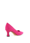 Marco Tozzi Faux Suede Tapered Heeled Shoes, Pink