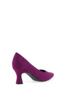 Marco Tozzi Faux Suede Tapered Heeled Shoes, Grape