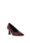 Marco Tozzi Faux Patent Leather Tapered Heeled Shoes, Burgundy