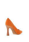 Marco Tozzi Tapered Heel Court Shoes, Orange