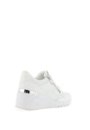 Marco Tozzi Zip Detail Wedge Trainers, White