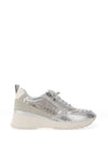 Marco Tozzi Zebra Printed Platform Sole Trainer, Silver