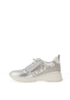 Marco Tozzi Zebra Printed Platform Sole Trainer, Silver