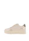 Marco Tozzi Platform Trainers, Beige & Gold