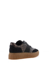 Marco Tozzi Leopard Printed Platform Trainers, Black