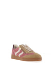 Marco Tozzi Cord Contrast Trainers, Beige & Pink Multi