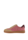 Marco Tozzi Cord Contrast Trainers, Beige & Pink Multi