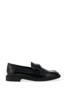 Marco Tozzi Patent Chain Loafers, Black
