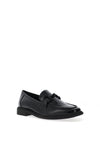 Marco Tozzi Patent Chain Loafers, Black