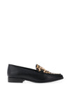 Marco Tozzi Leopard Printed Loafer, Black