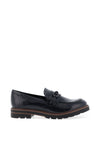 Marco Tozzi Patent Loafers, Navy